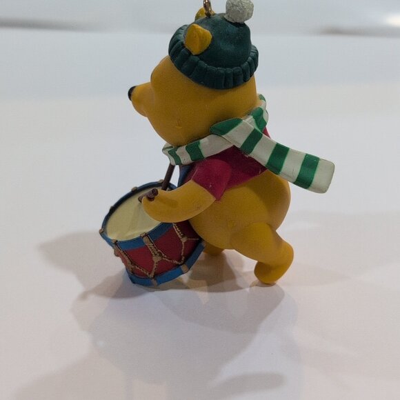 Vintage Winnie The Pooh W/ Drum Disney Grolier Christmas Magic Ornament Rare - Picture 4 of 4